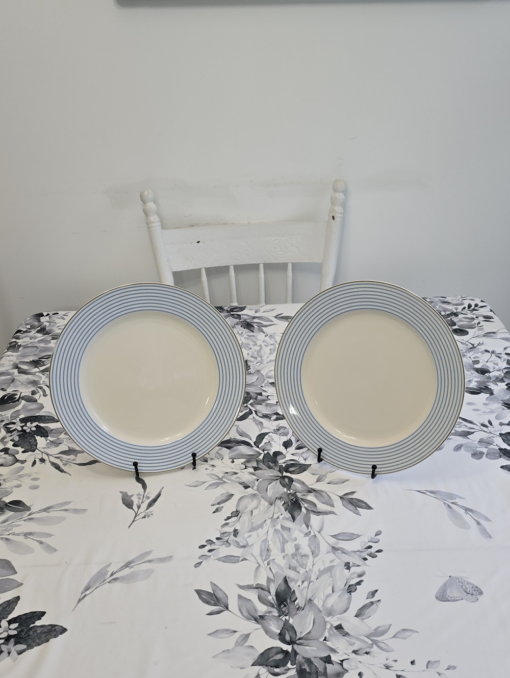 NWT kate spade Lenox Set Of 2 Laurel Street Porcelain Dinner Plates 11.5"